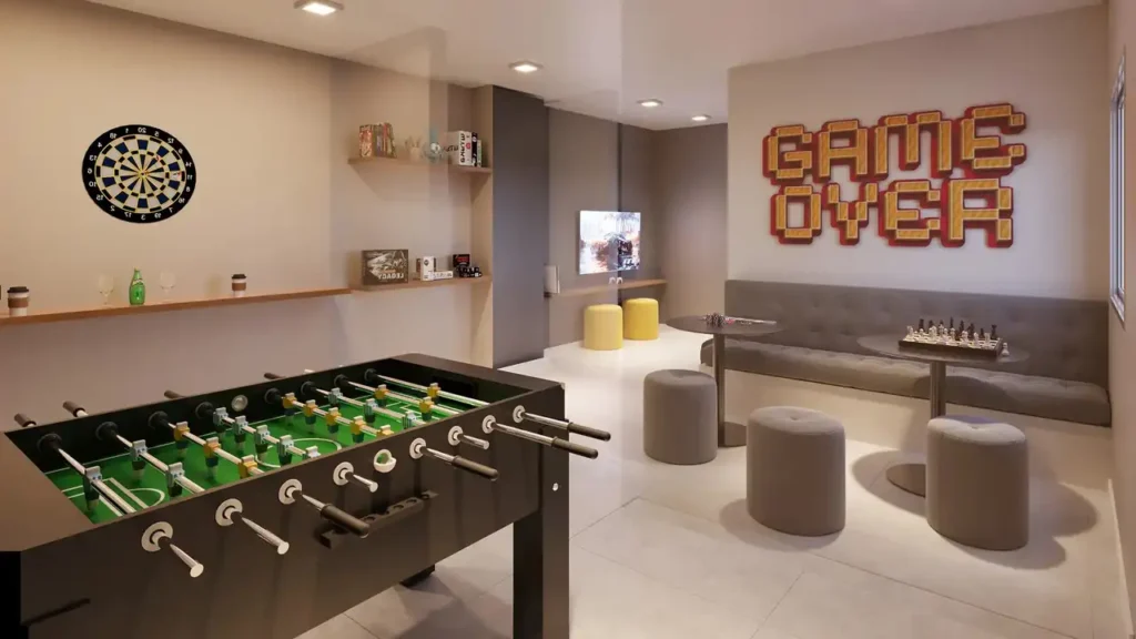 Lançamento Santo Amaro: Sala de jogos Plano&Park Santo Amaro - Fase 1, 1-2 quartos 26-36m²