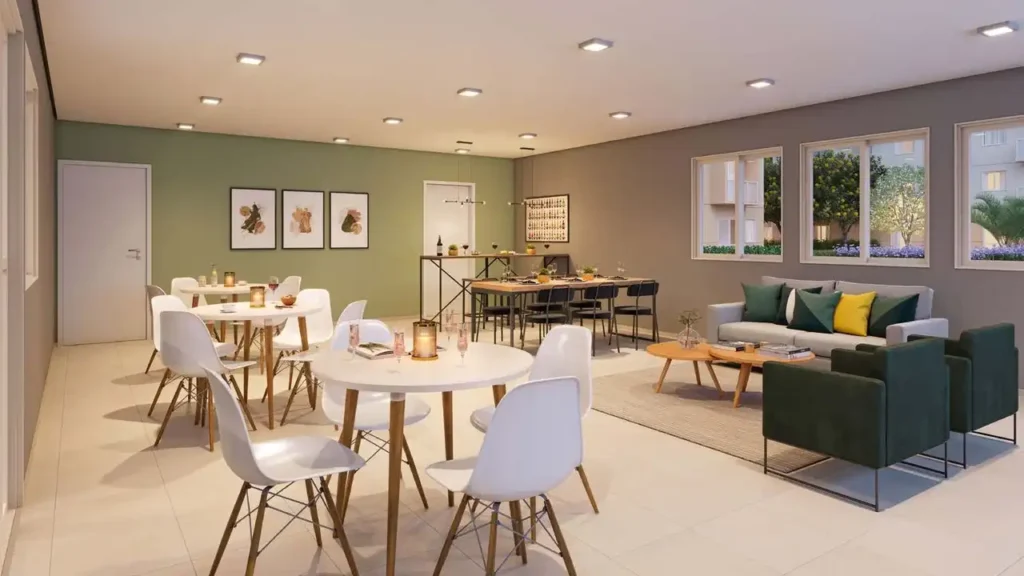 Salão de festas Plano&Mais Belém Brás — 1-2 quartos 26-42m², Plano&Plano SP