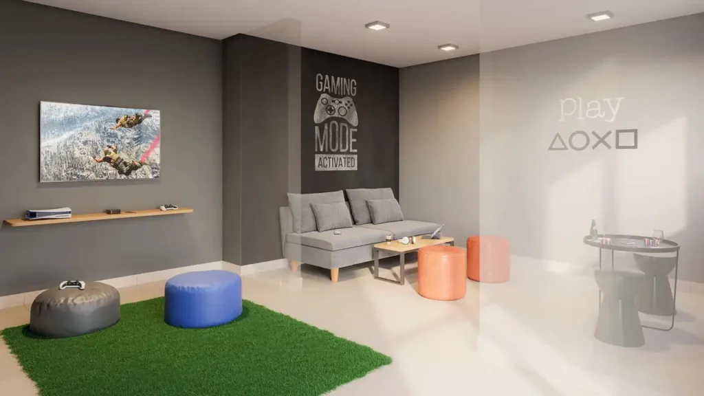 Plano&Estação Mooca - Residencial Mooca, São Paulo — Sala de jogos, apartamento 1-2 quartos 24-36m²