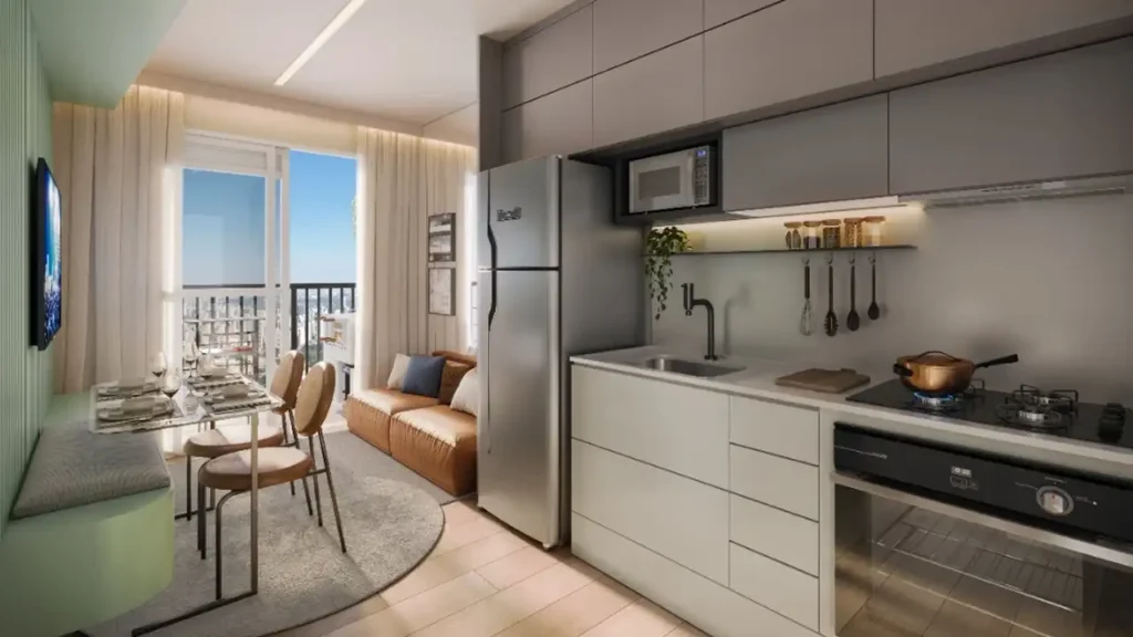 Cozinha Vila Boulevard Mooca - Fase 1 Mooca — 1-2 quartos 25-48m², Plano&Plano SP