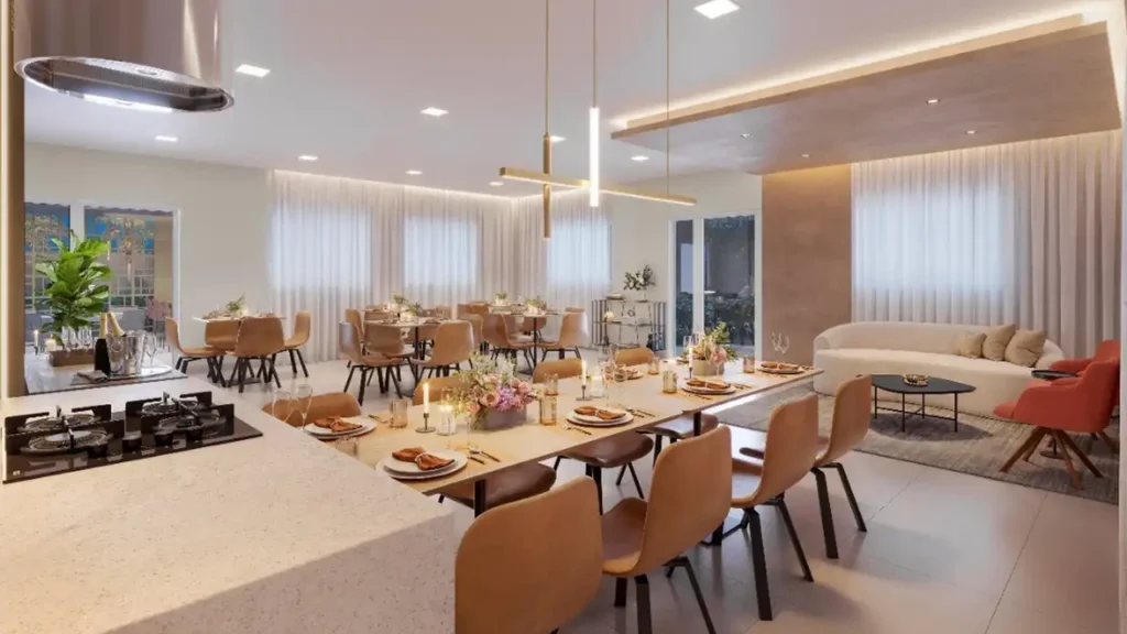 Em construção Mooca: Salão de festas Vila Boulevard Mooca - Fase 1, 1-2 quartos 25-48m²