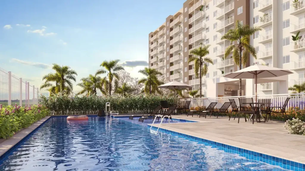 Plano&Raízes das Mercês Marques de Lages Sacomã, São Paulo — 290 piscina, apartamento 1-2 quartos 26-34m²