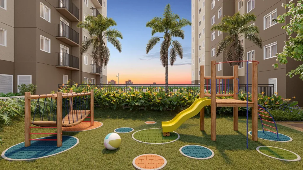 Ares do Horto - Pau Brasil CAMPO LIMPO, São Paulo — Playground, apartamento 2 quartos 32-35m²