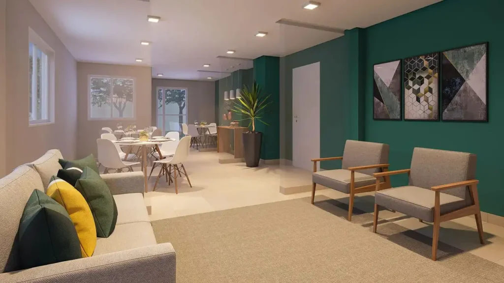 Plano&Essência Club - Breve Lançamento Rio Pequeno, São Paulo — 160 salão de festas, apartamento 2 quartos 31-34m²