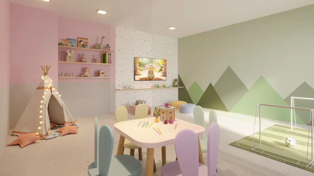 Brinquedoteca llustrada — Mais Interlagos - Refúgio (Plano&Plano), 2 quartos em Vila Inglesa