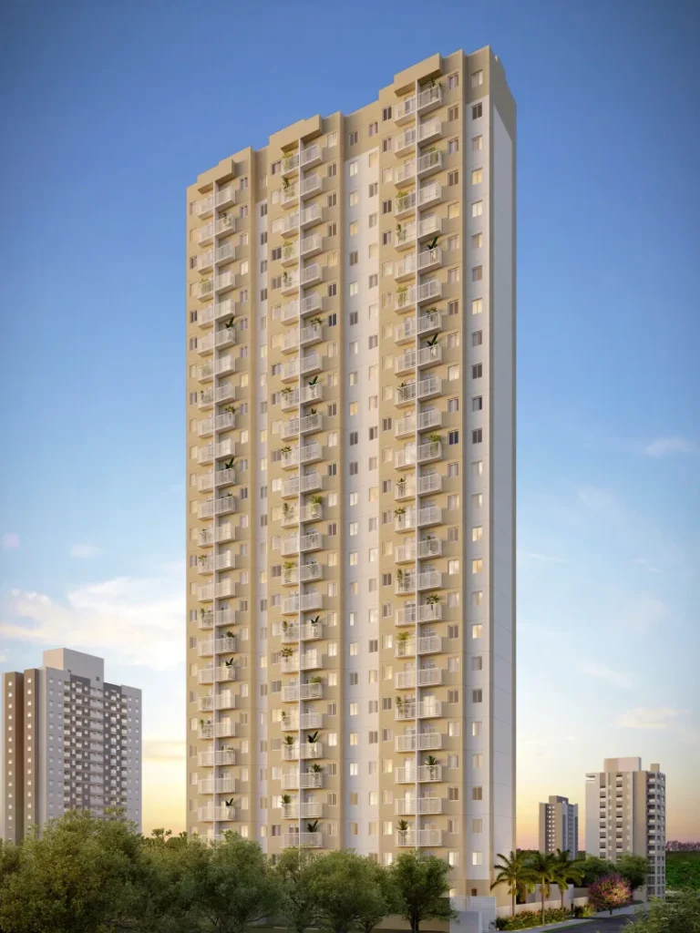 Fachada Mais Penha — apartamento 1-2 quartos, Em construção em Guaiaúna