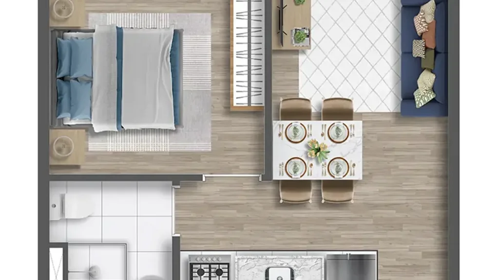 MAPP Rio Branco (RUNNI) — Planta 26m², Campos Elíseos