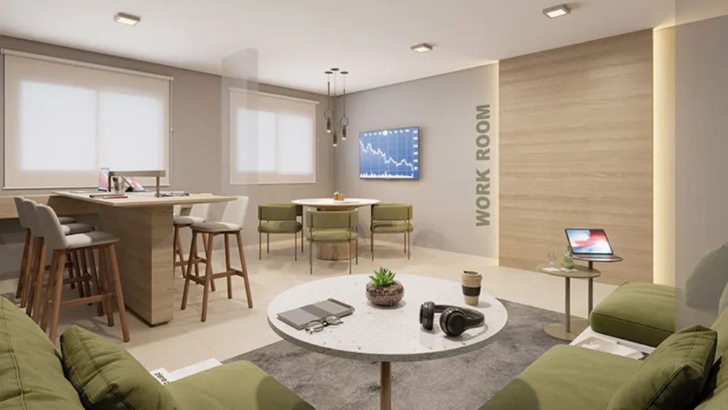 Coworking — Mistá Tupinás - Residencial e NR (RUNNI) (Plano&Plano), 1 quartos em Planalto Paulista