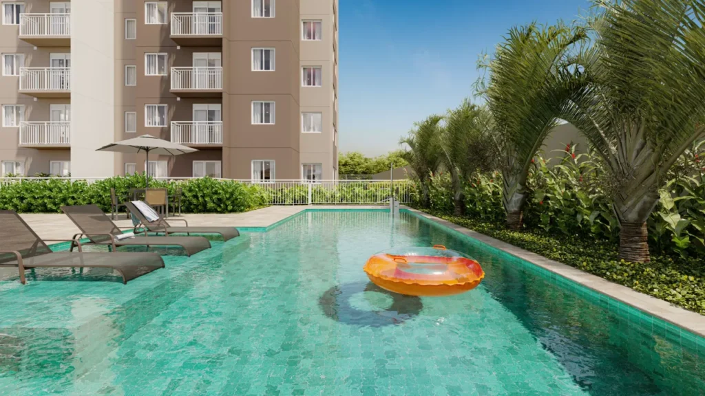 Piscina Mundo Park - Alvorada — apartamento 1-2 quartos, Em construção em Vila Emir