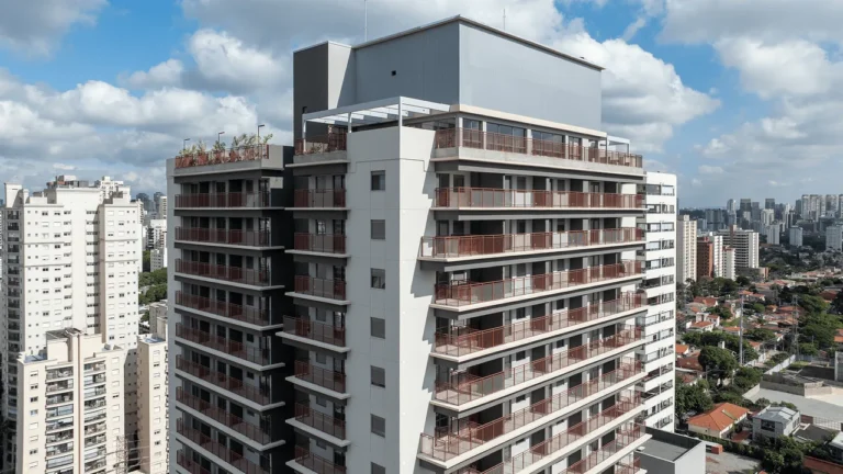 Fachada Oriz - residencial e NR (RUNNI) Brooklin Paulista —  28-44m², Plano&Plano