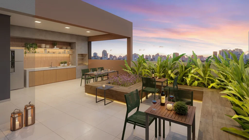 Unni Brás Residences (RUNNI) Mooca, São Paulo — Churrasqueira, apartamento  33-62m²