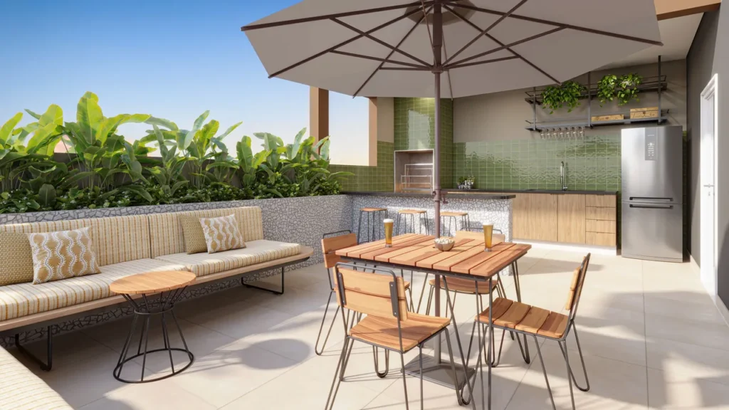 Churrasqueira — Unni Brás Residences (RUNNI) (Plano&Plano),  em Mooca