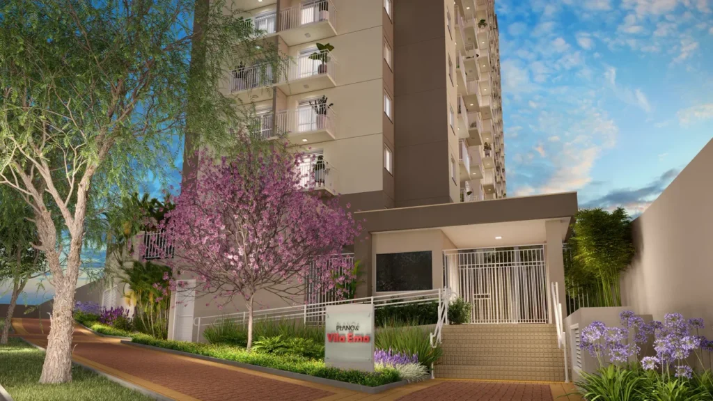 Portaria Vila Ema — apartamento 1-2 quartos, Em construção em São Lucas